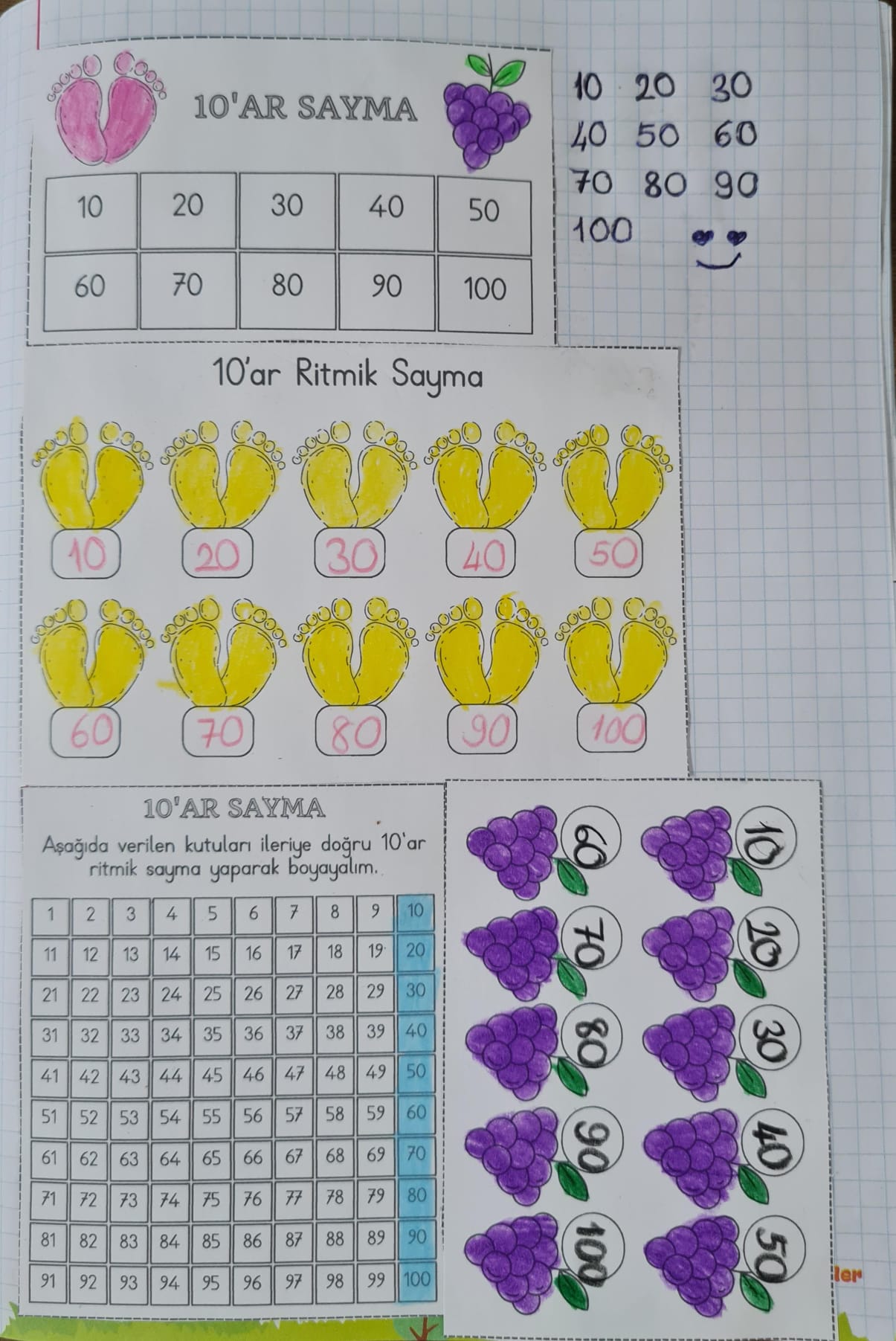 Onar Ritmik Sayma Defter Etkinlikleri