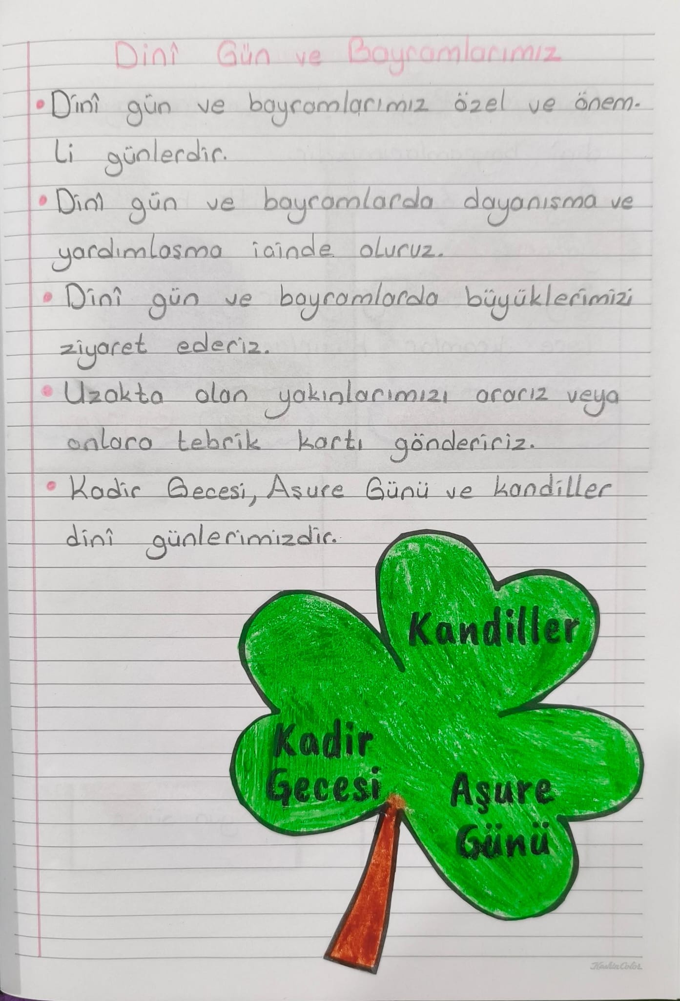 Dini Gün ve Bayramlarımız Konu Özeti