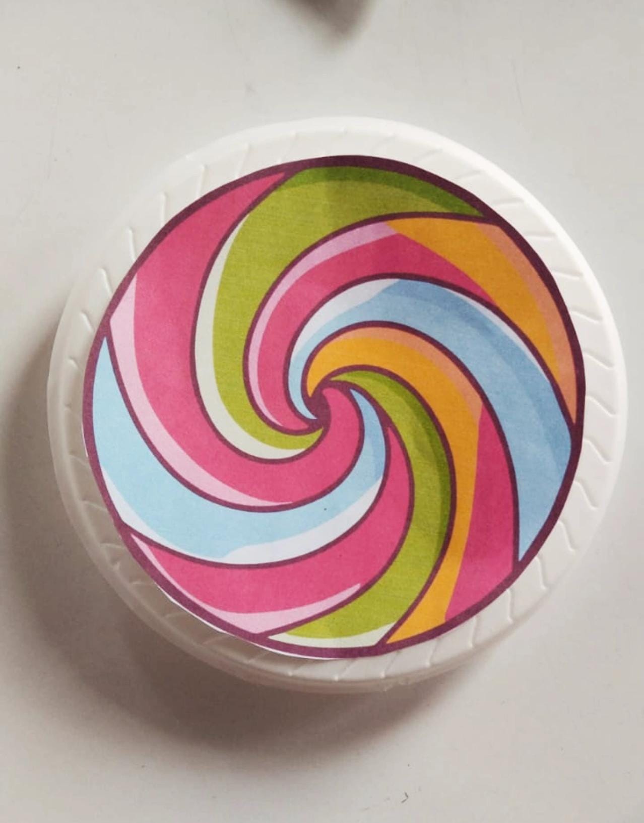 Bayram Şekeri Lolipoplu Etiket