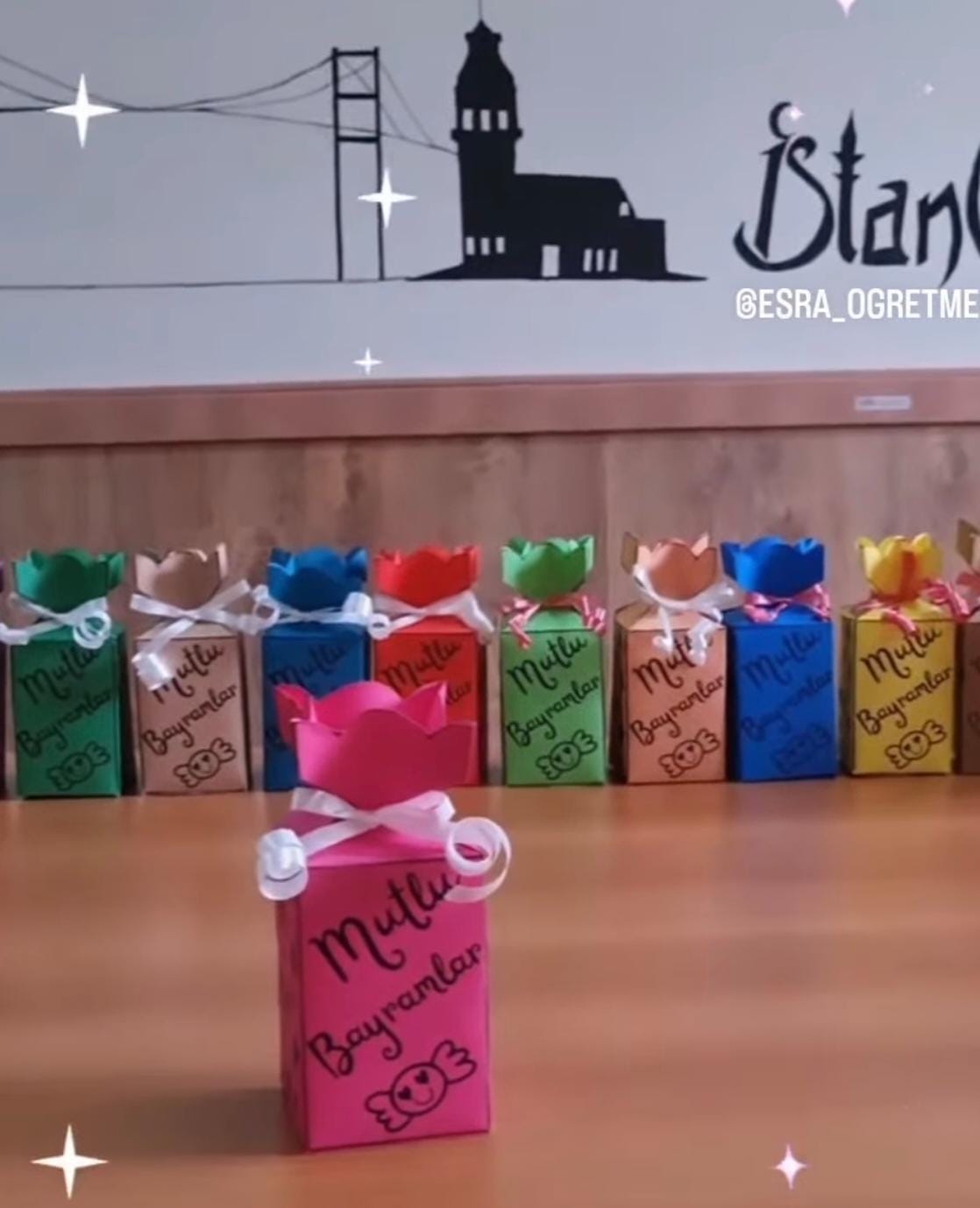 Bayram Şekeri Kutusu Yapımı Üç Boyutlu