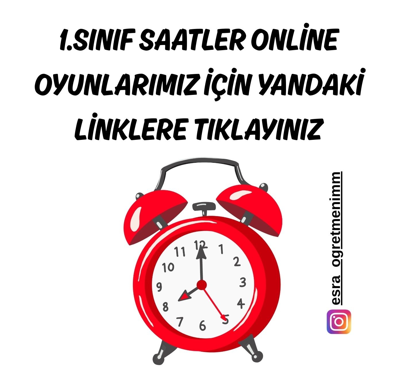 1. Sınıf Saatlerle İlgili Oyunlar