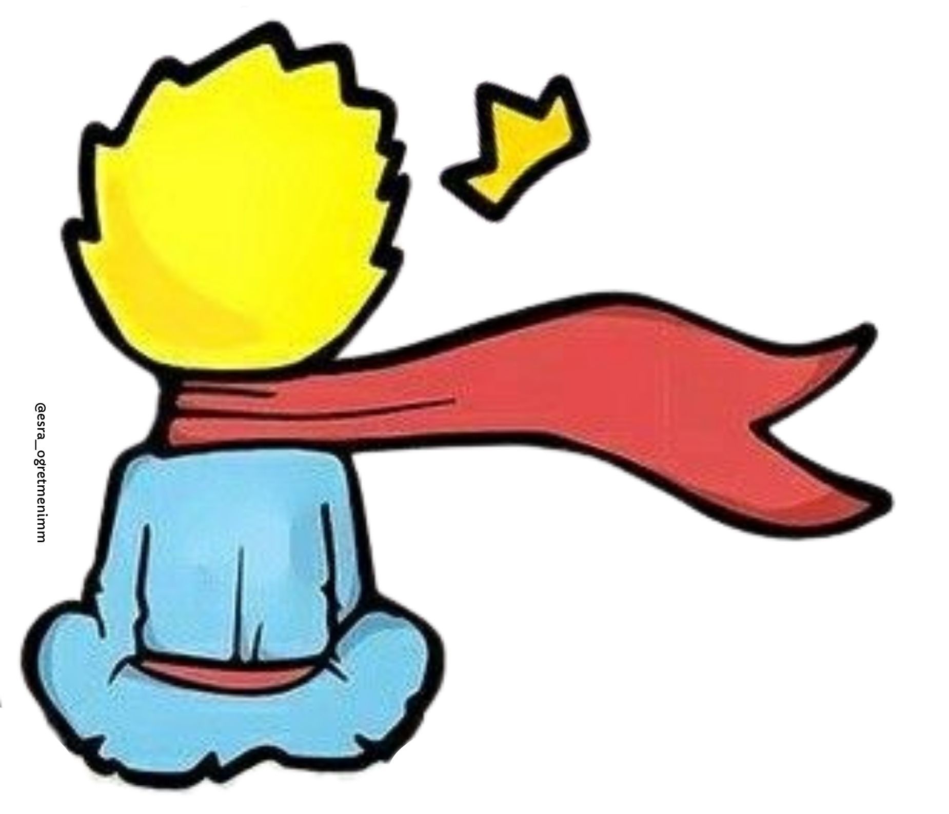 Küçük Prens Şablonu Renkli