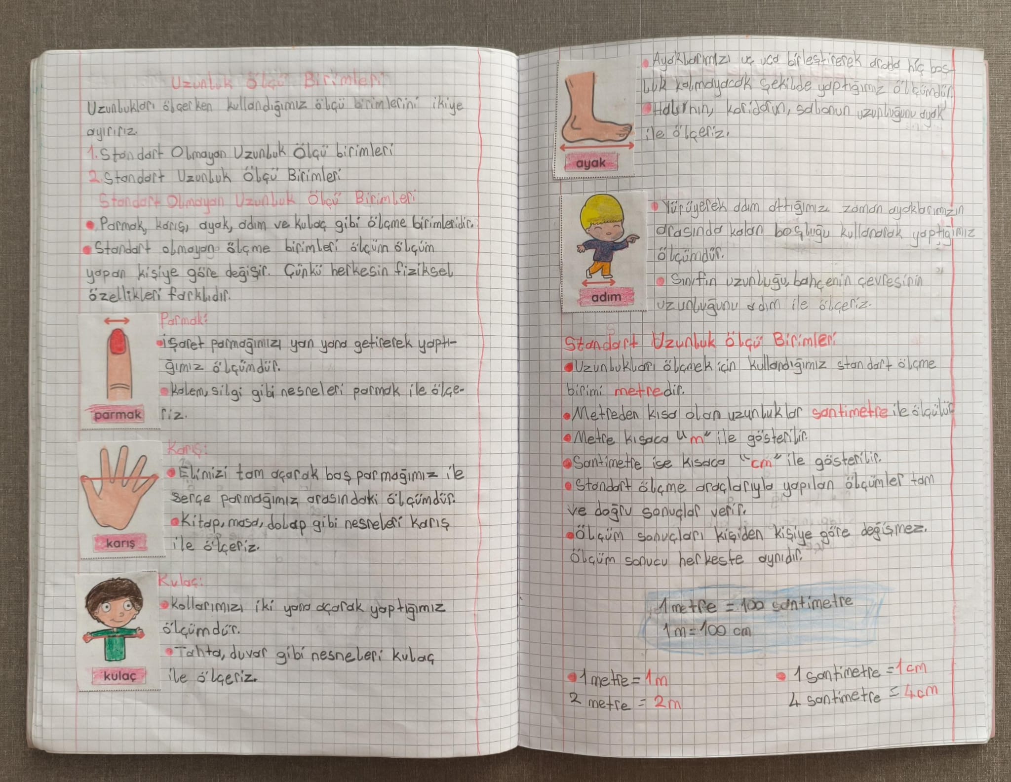Uzunluk Ölçme  Konu Özeti