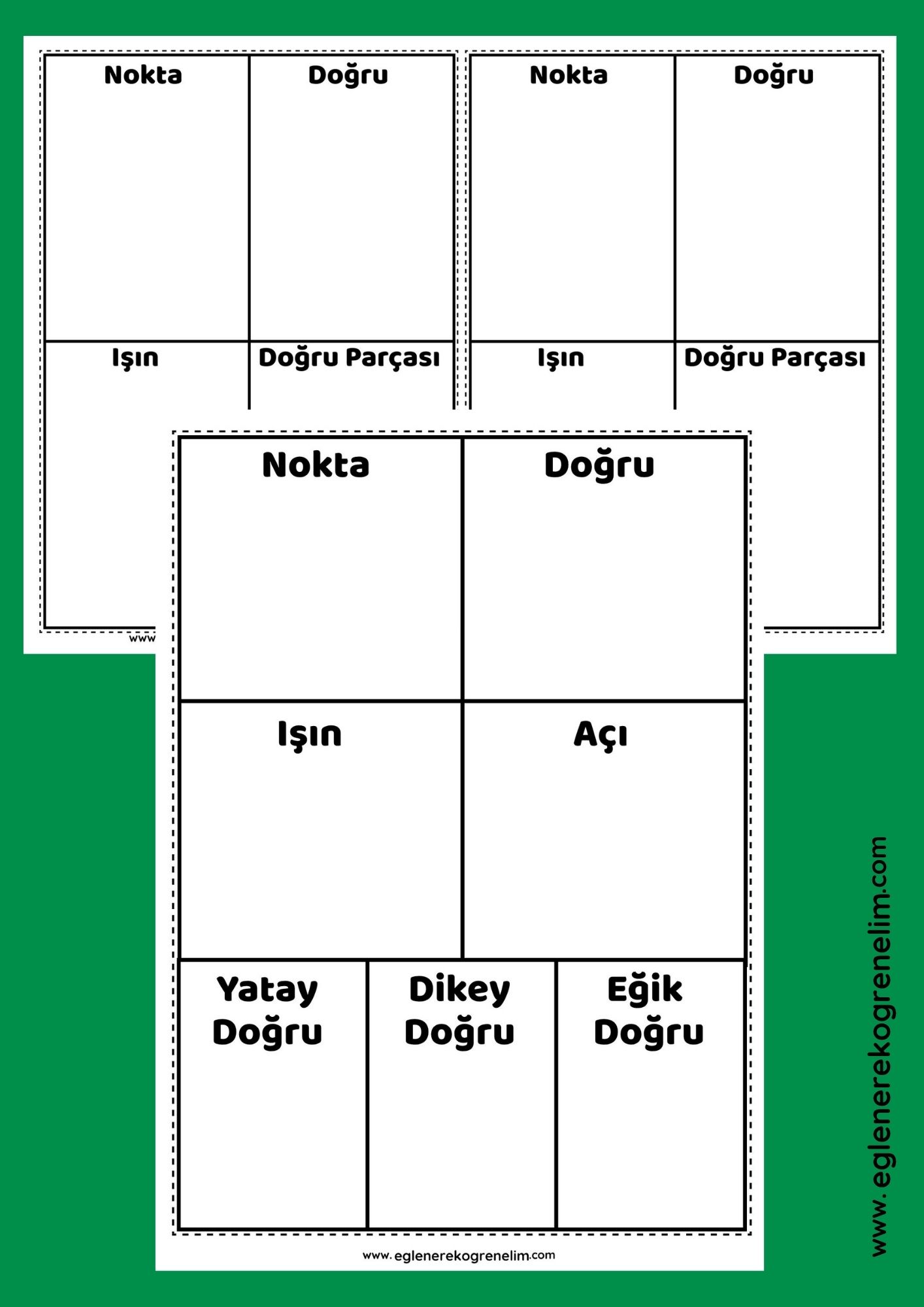 Geometride Temel Kavramlar Etkinlik