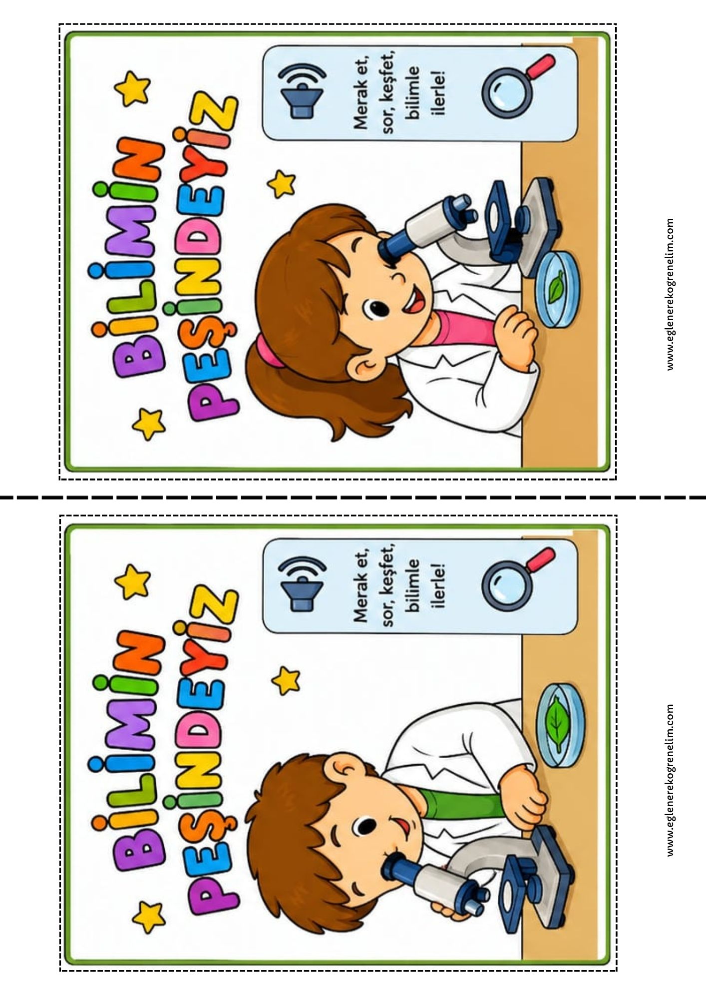 Bilimin Peşindeyiz Defter Çalışması 3