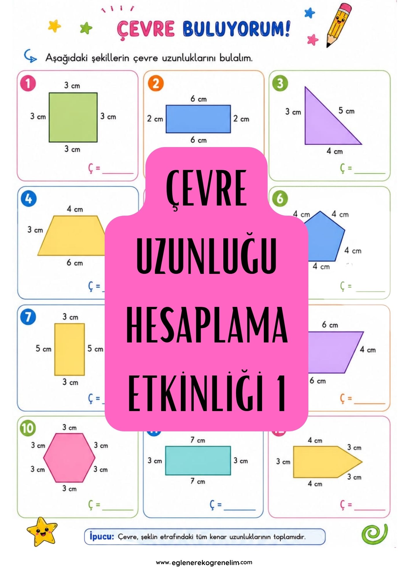 Çevre Uzunluğu Hesaplama Etkinliği 1