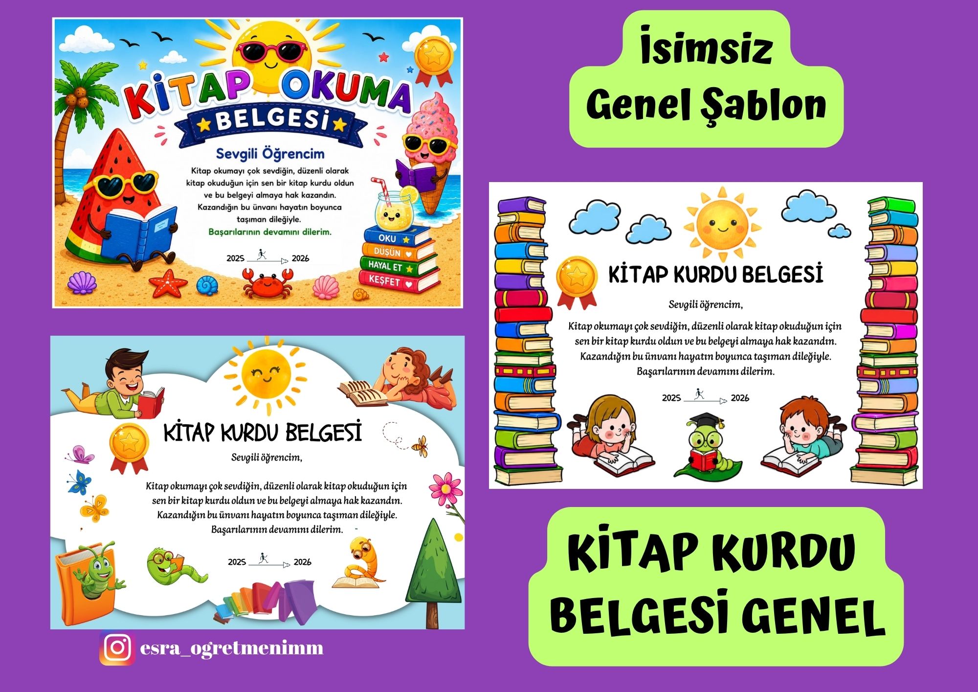 Kitap Kurdu Belgesi Genel İsimsiz
