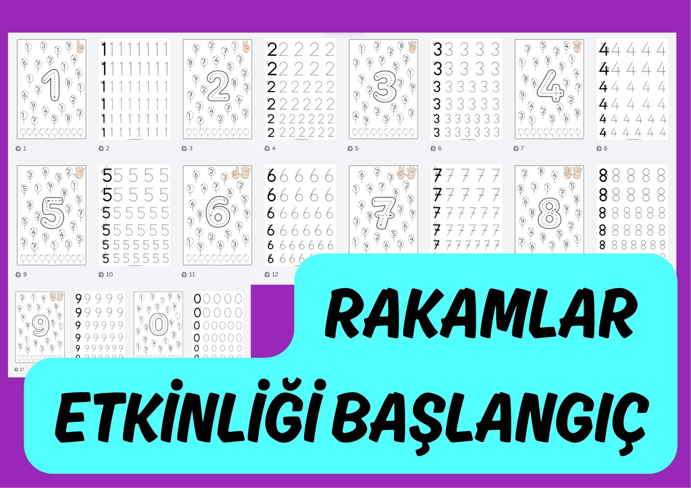 Rakamlar Etkinliği Başlangıç