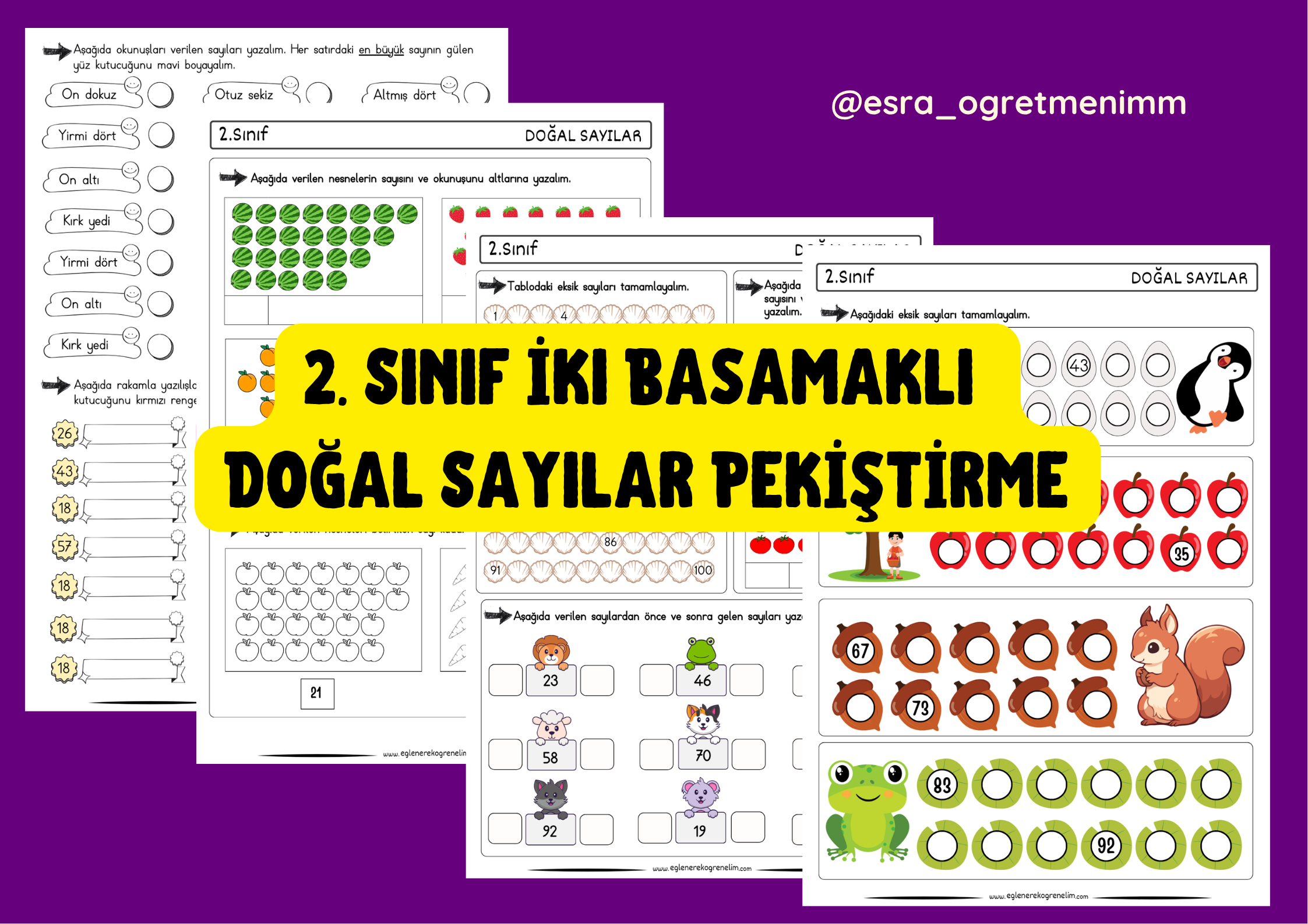 2. Sınıf İki Basamaklı Doğal Sayılar Pekiştirme