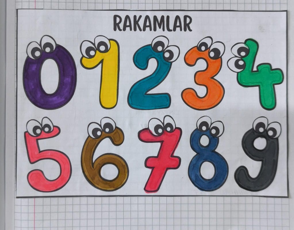 Rakamlar Defter Çalışması