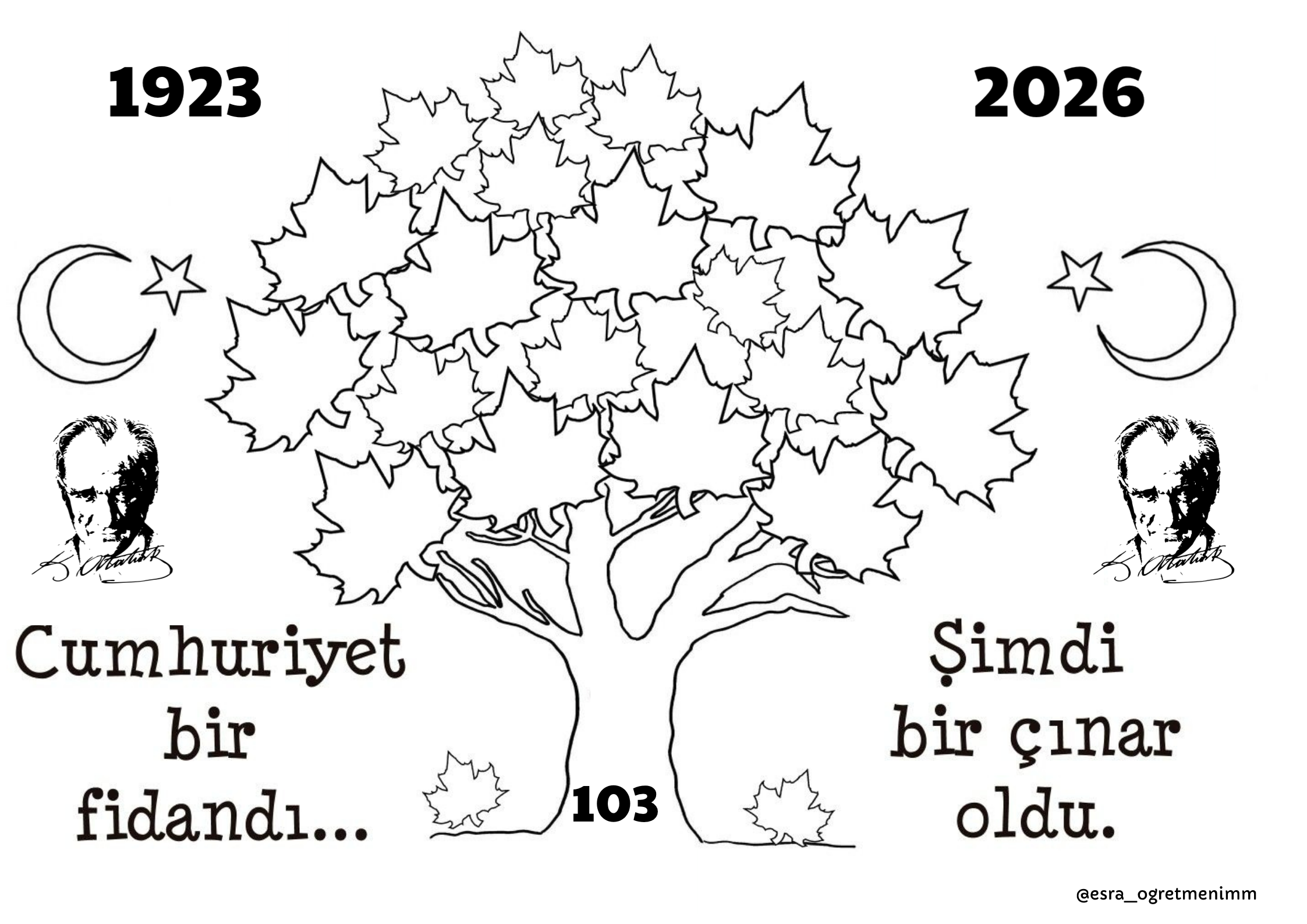 Cumhuriyet Bayramı Boyama