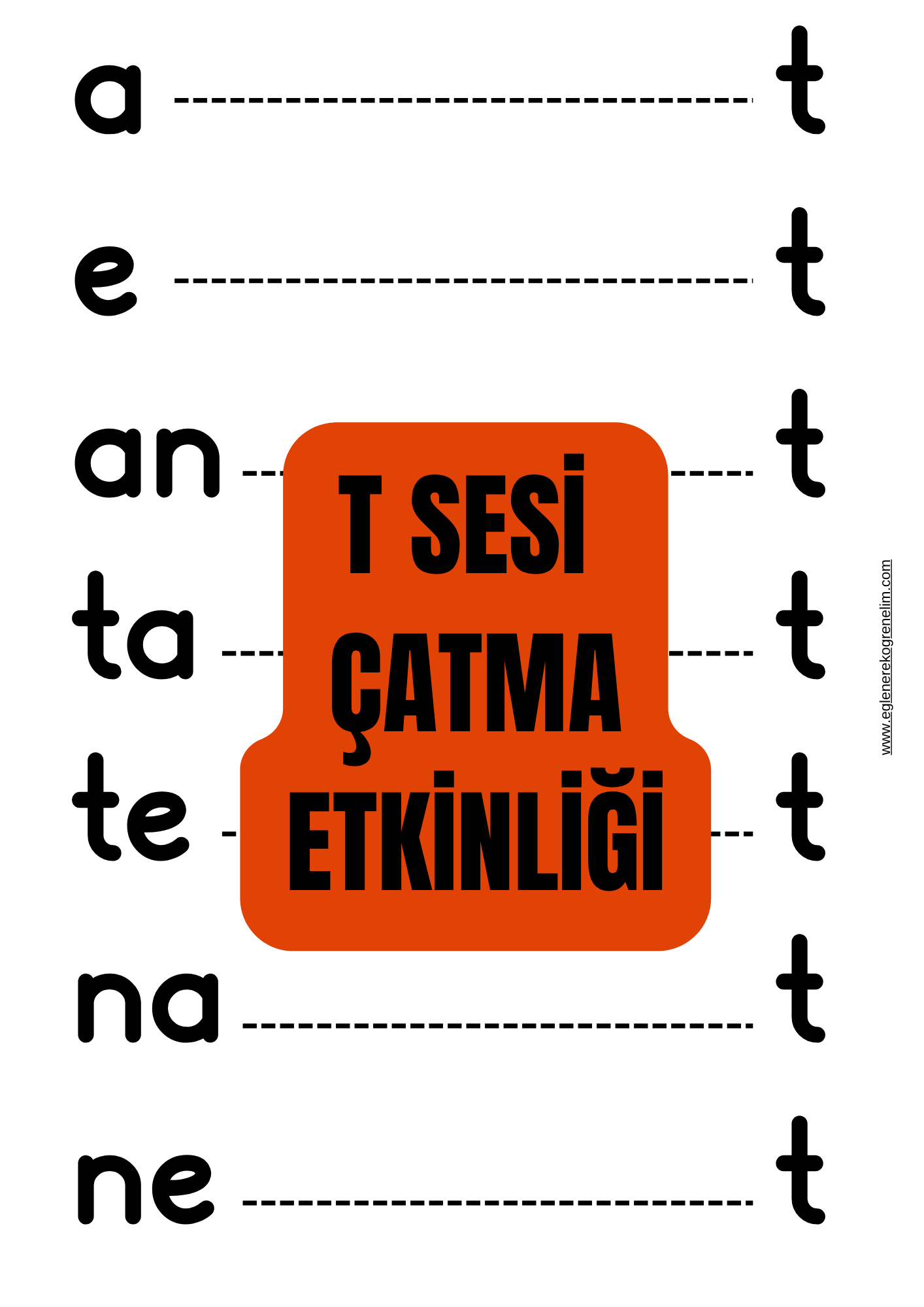 T Sesi Çatma Etkinliği