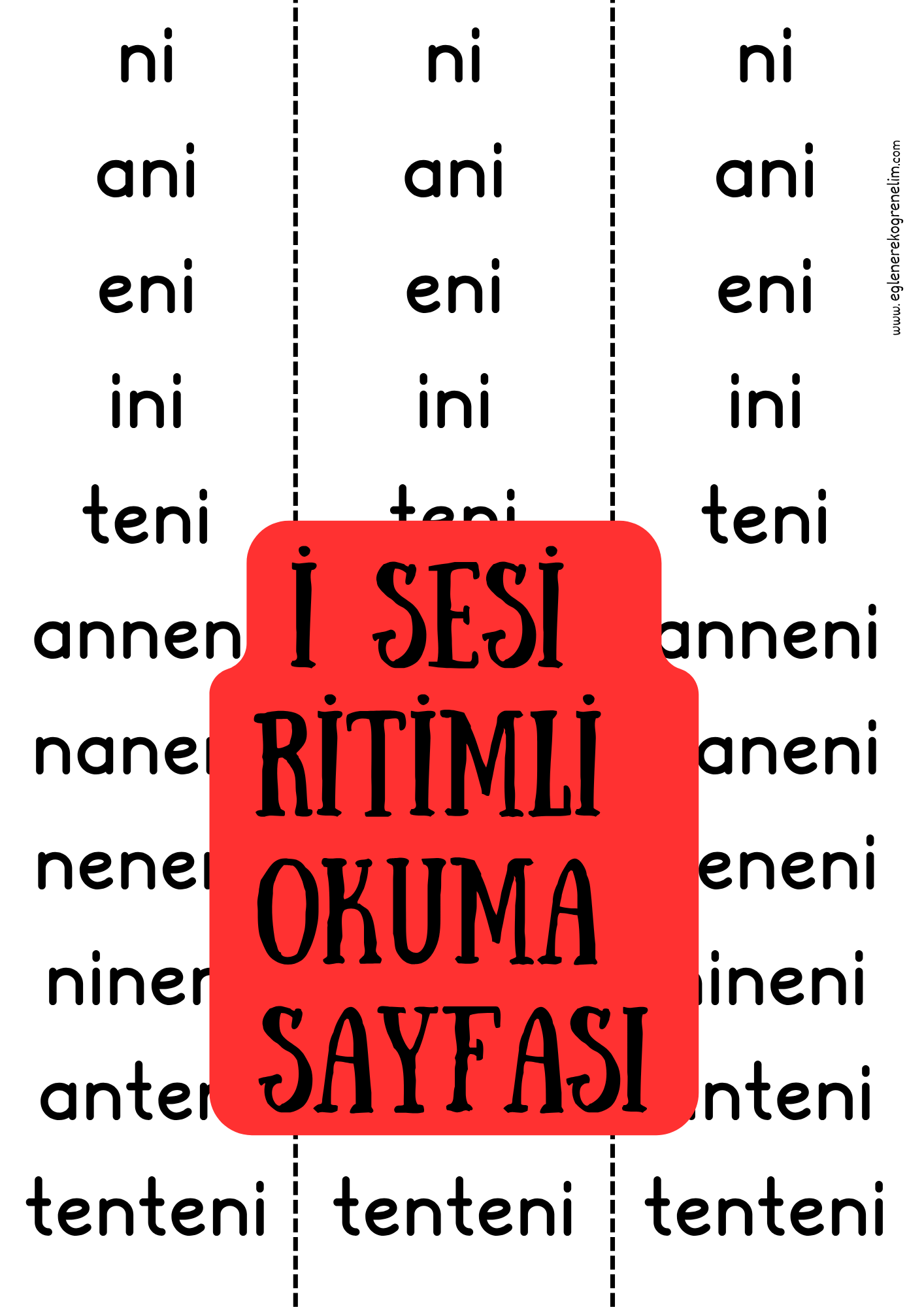İ Sesi Ritimli Okuma
