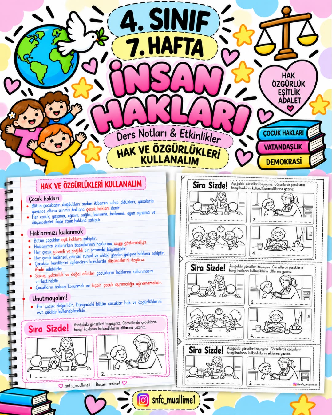 Hak ve Özgürlükleri Kullanalım Özet ve Etkinlikler