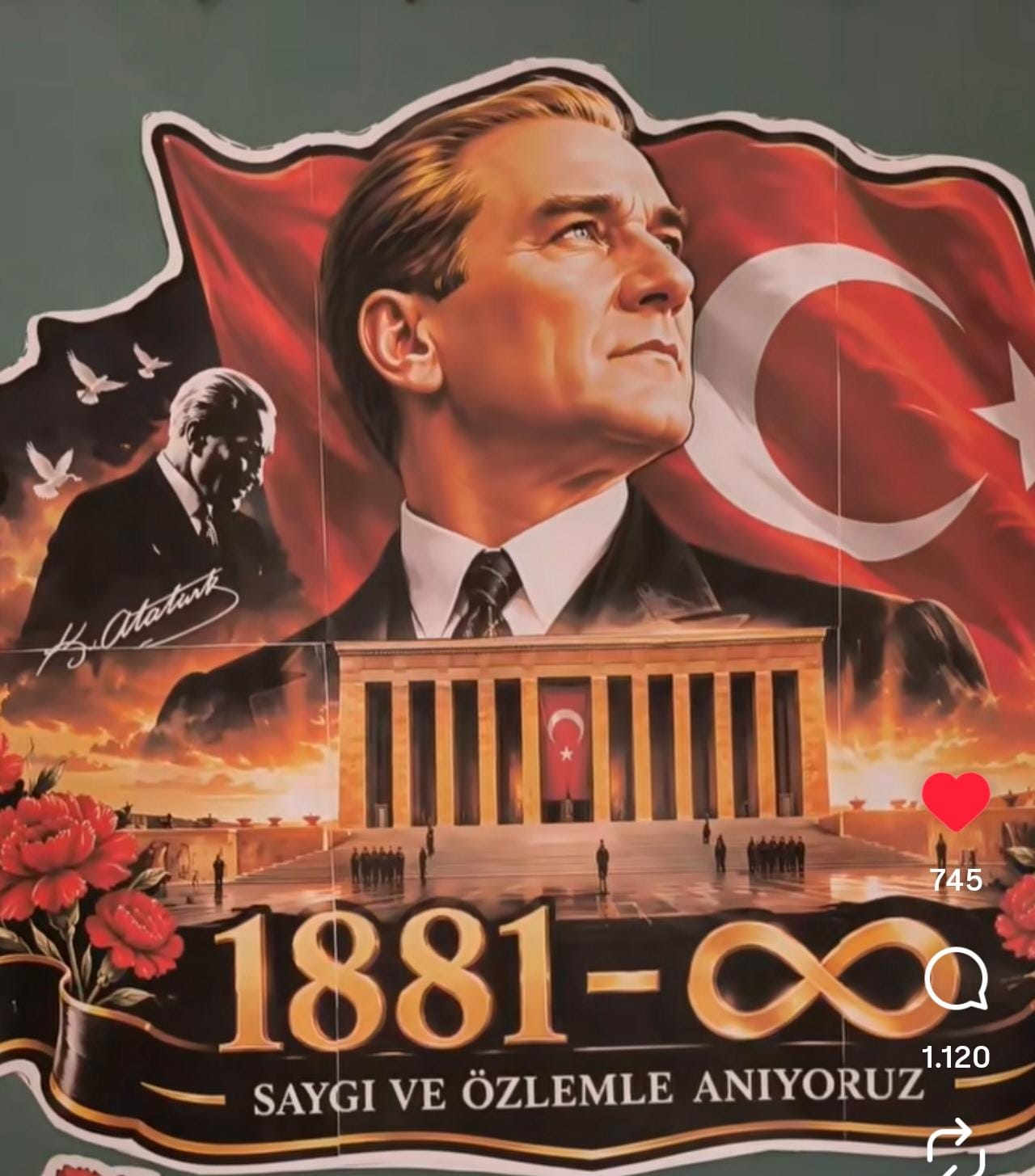 10 Kasım Panosu Atatürk Görselli 16 Sayfa