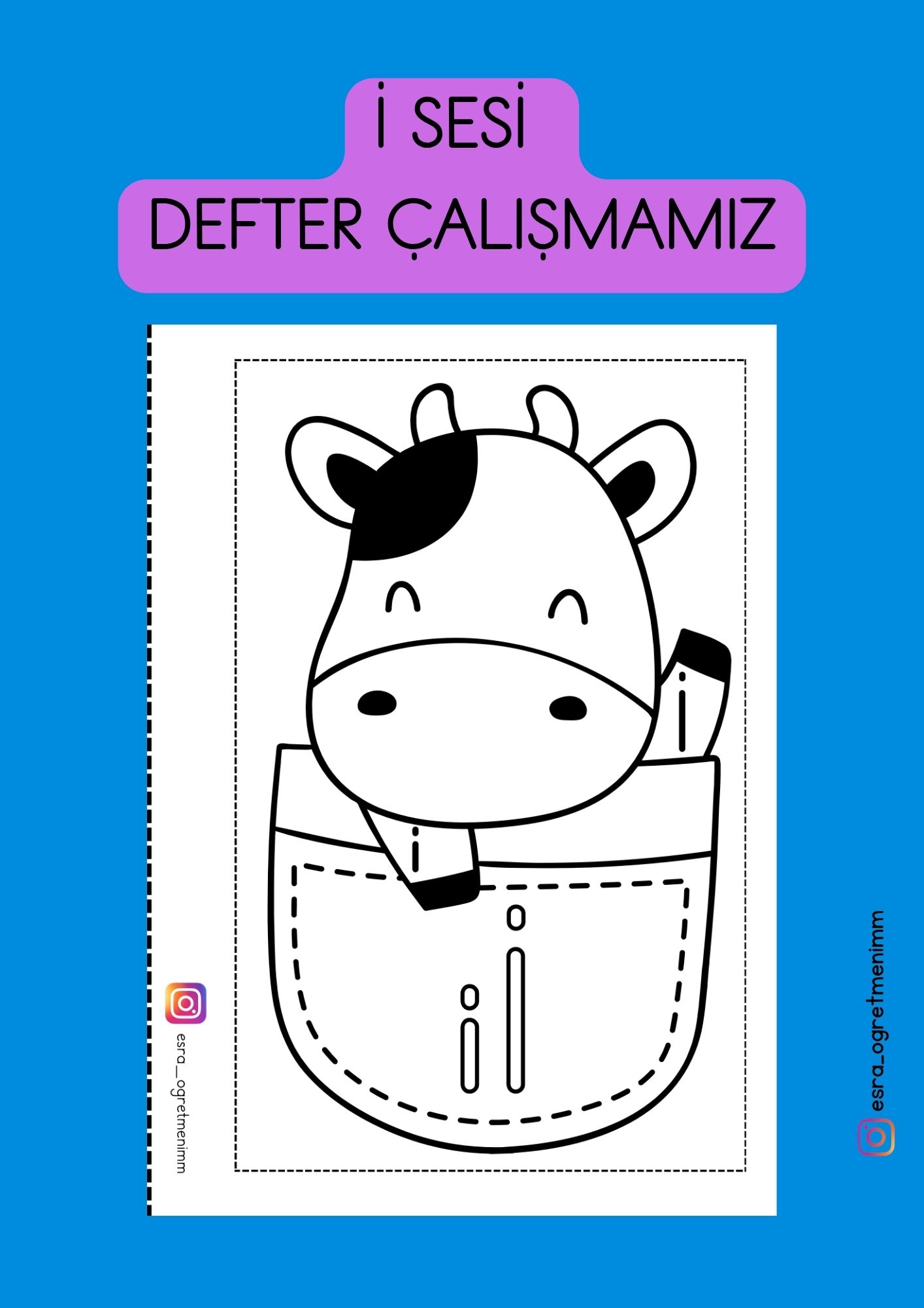 İ Sesi Defter Çalışması İnekli