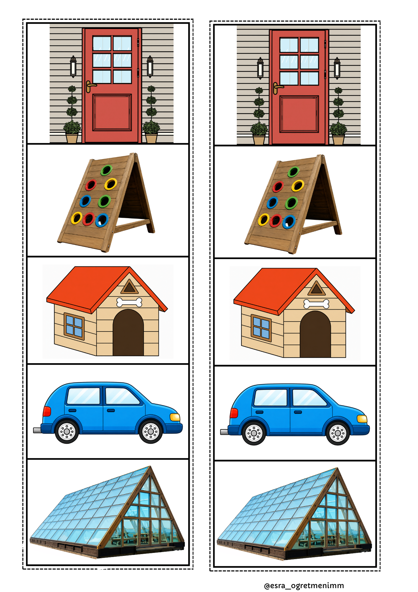 Geometrik Şekil Modelleri Defter Çalışması