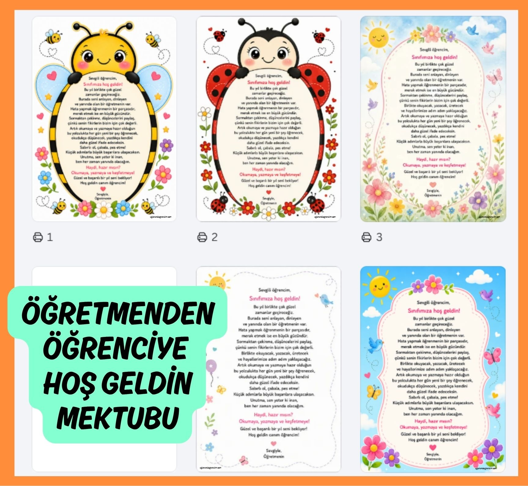 Öğretmenden Öğrenciye Mesaj