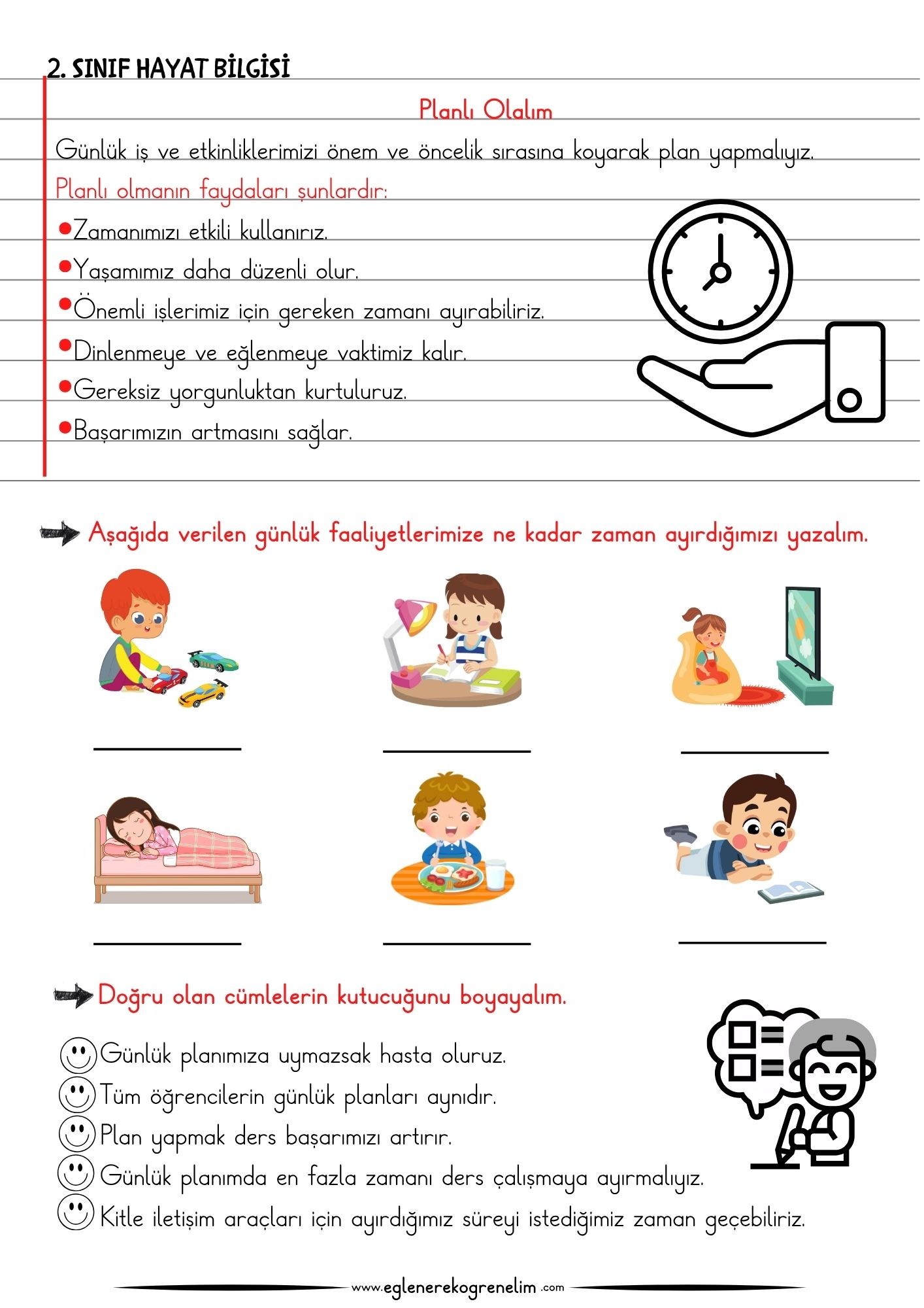 Planlı Olalım Etkinlik