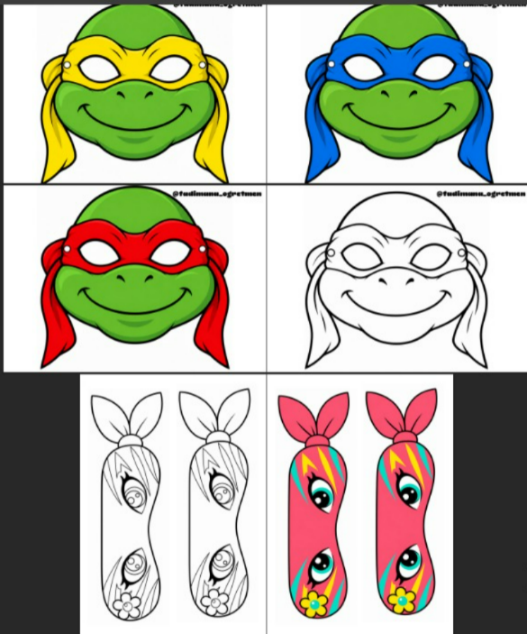 N Sesi Ninja Maskeleri
