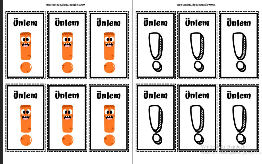 Ünlem Defter Çalışması 1
