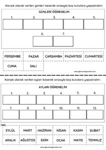 gunler-ve-aylar-kes-yapistir-etkinligi