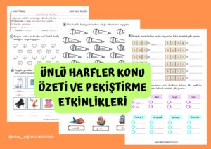 unlu-harfler-konu-ozeti-ve-pekistirme-etkinlikleri