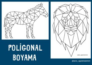 poligonal-boyama-at-aslan-gorseli