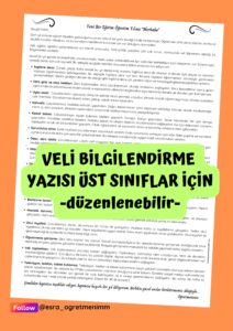 veli-bilgilendirme-ust-siniflar-icin-duzenlenebilir