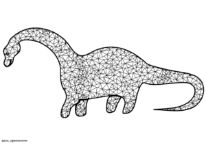 dinozor-poligonal-boyama