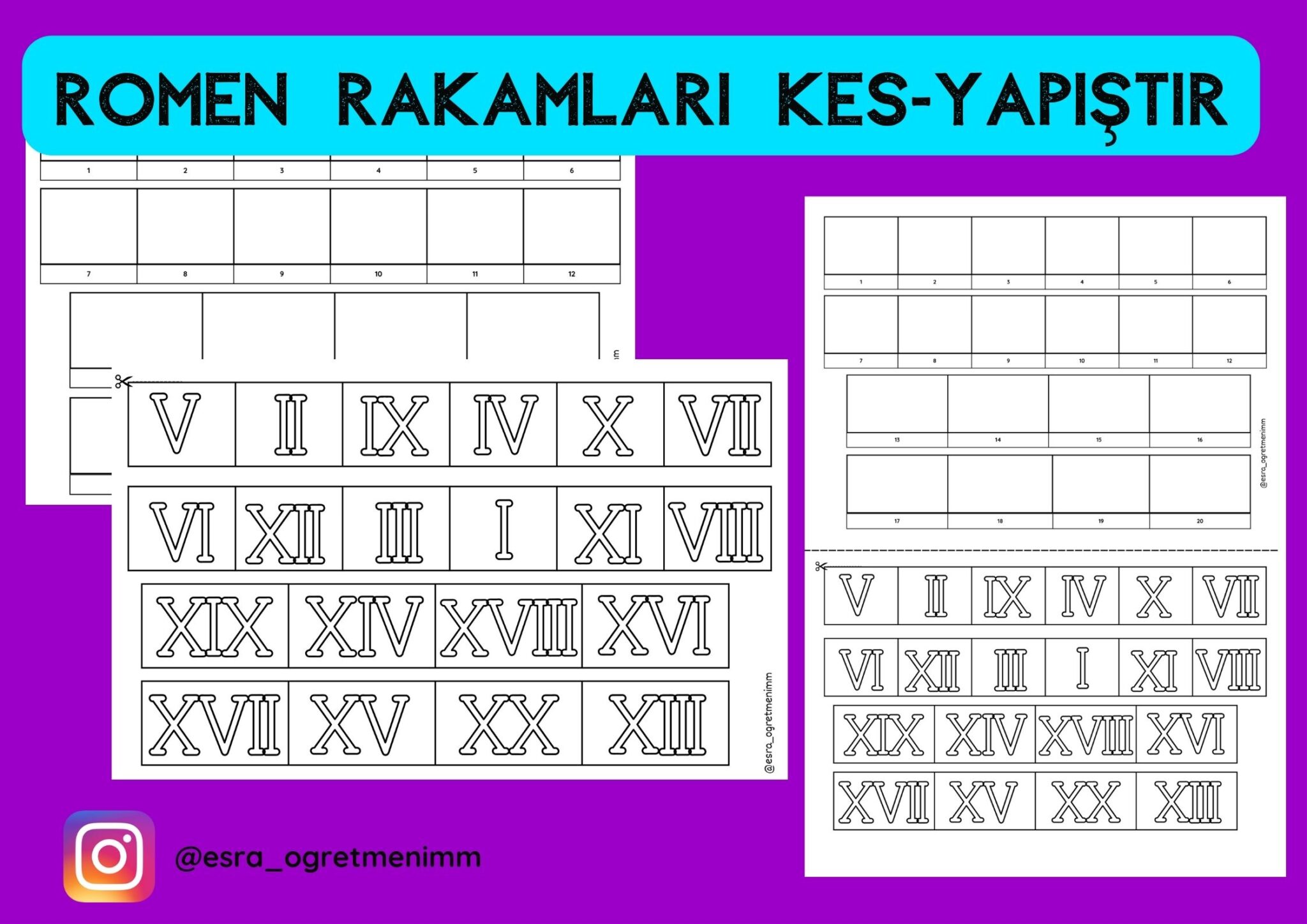 Romen Rakamları Kes Yapıştır