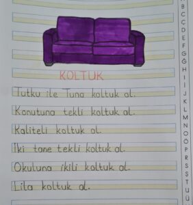 u-sesi-koltuk-metni-defter-calismasi