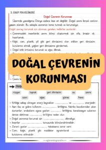 3sinif-fen-bilimleri-dogal-cevrenin-korunmasi-konu-ozeti