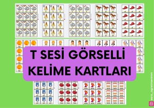 t sesi kelime gorselleri deftere yapistirmalari