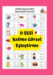 d-sesi-kelime-gorsel-eslestirme