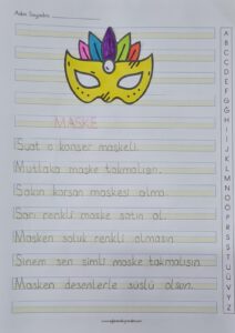 s-sesi-maske-metni-defter-calismasi