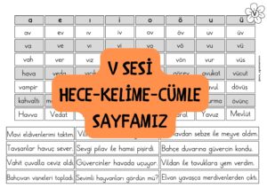 v-sesi-hece-kelime-cumle-tablosu