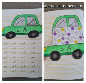 a-sesi-defter-calismasi-ac-kapa-arabali