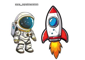 uzayli-pano-icin-astronot-ve-roket-sablonlari